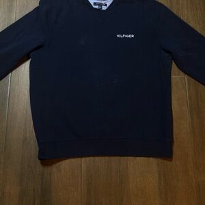Tommy Hilfiger Navy Crewneck Sweater with Chest Logo